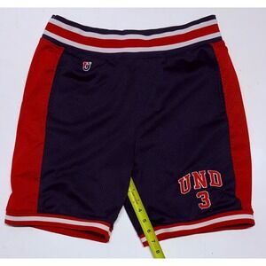 Undefeated Mens Mesh Basketball Shorts Navy Blue Red UND 3 Athletic Streetwear S